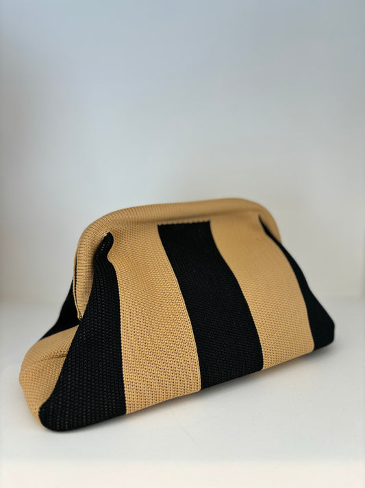 Pochette - Noir et beige