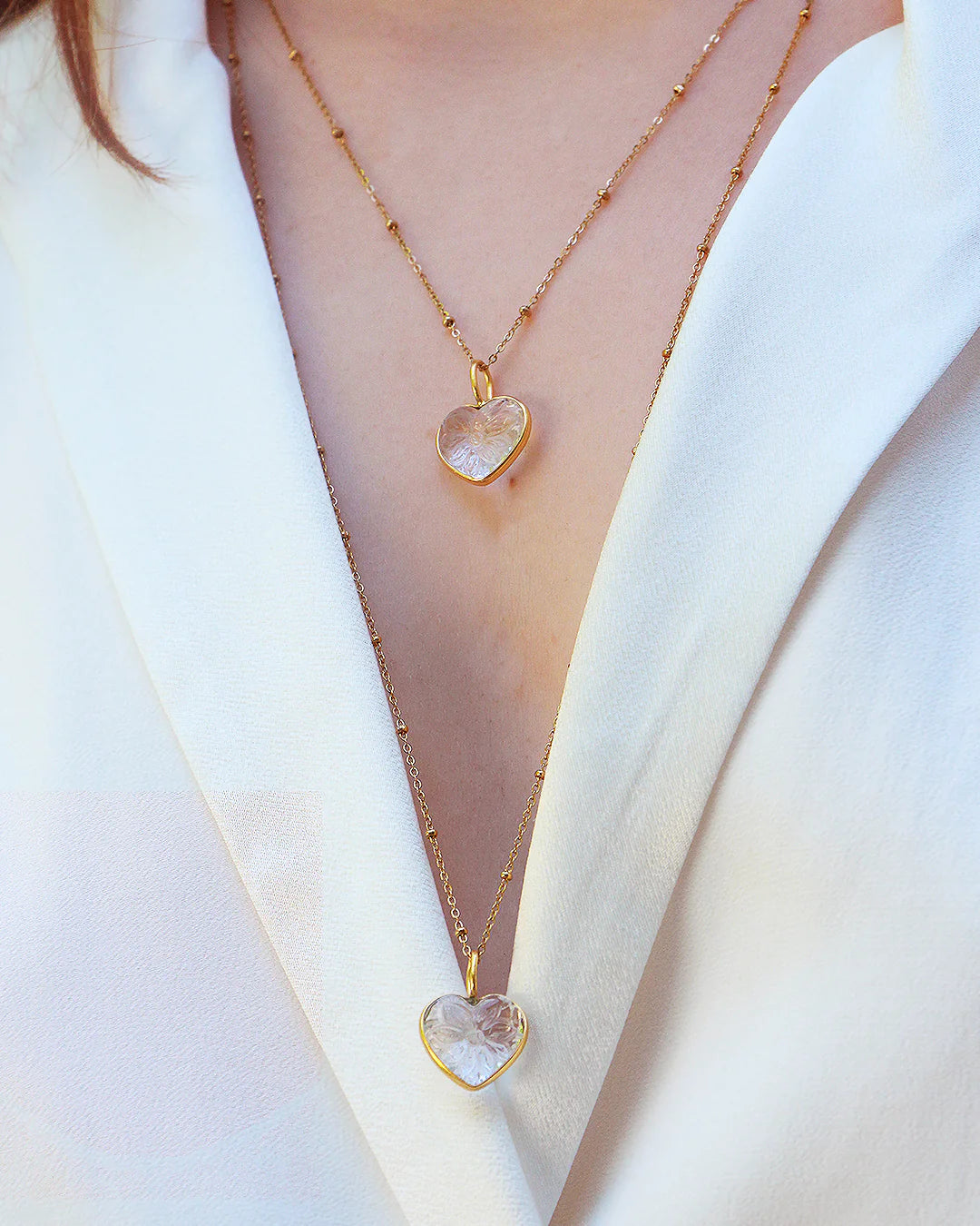 Sautoir poesia coeur