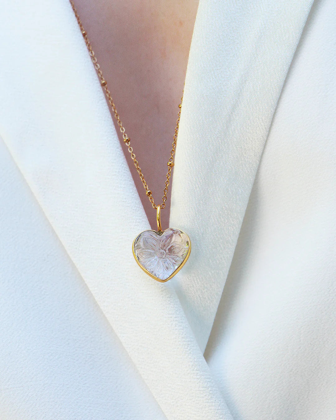 Collier poésia Coeur