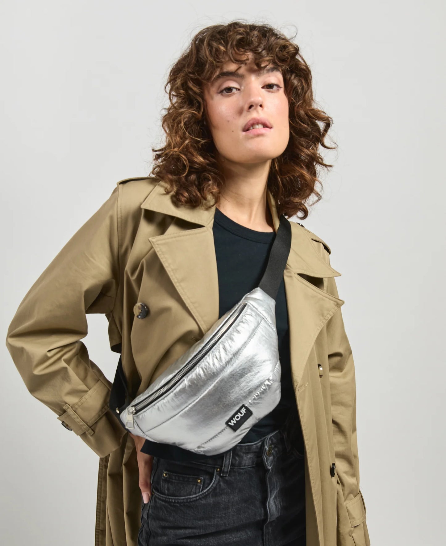 Silver Glossy Waistbag