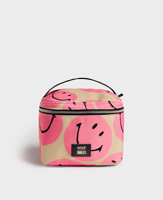Smiley Pink Vanity Bag