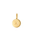 médaille nilai plaqué or avec lettre a