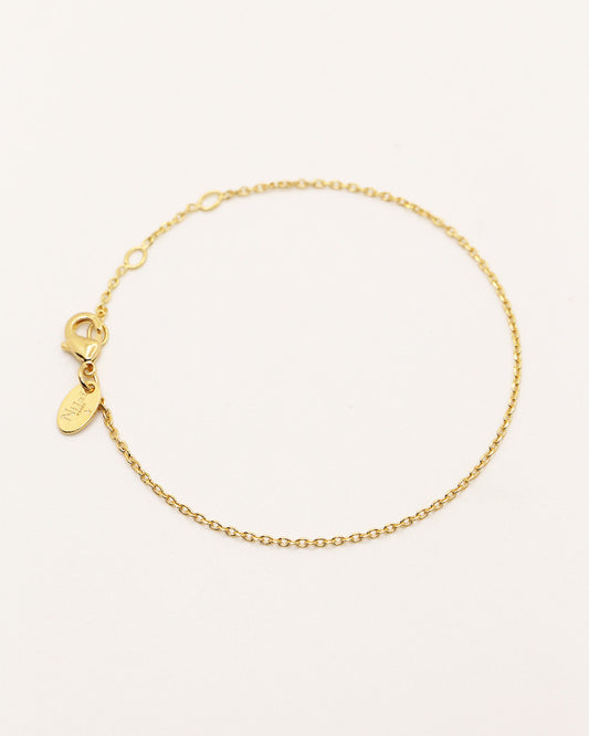 bracelet chaine plaqué or seul à personnaliser