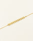 Bracelet Nilaï chaine fine motif épi de blé or