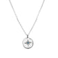 Collier gravé Etoile Nord et ornée zircon turquoise