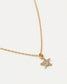 Collier fin plaqué or Nilaï avec pendentif étoile à strass 
