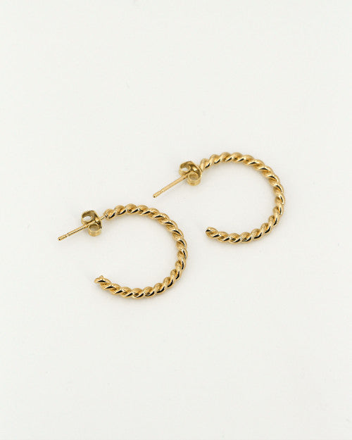 créoles torsadées sally de la marque nilai