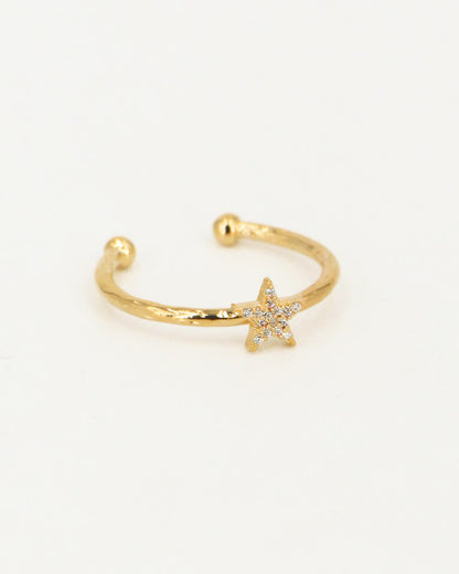 Bague Lily Puce Dorée