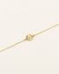 Bracelet Nilaï discret chaine fine médaille motifs fleur ajourée